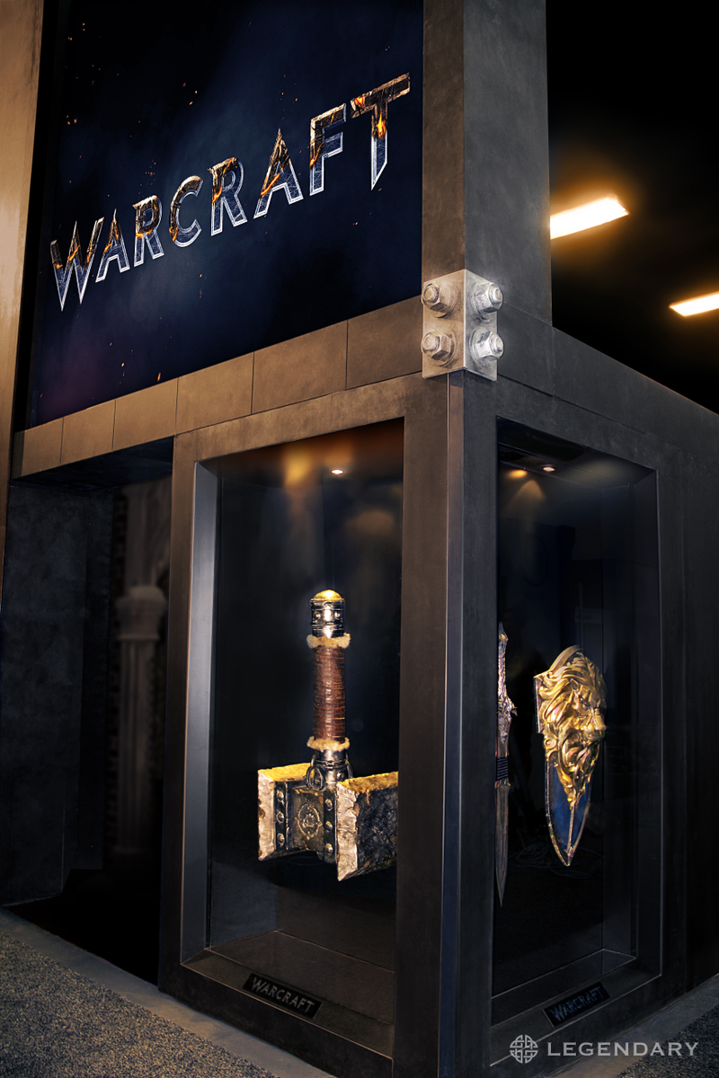 Illustration for article titled Behold The Warcraft Movie's Doomhammer, Lion Shield, And Dragon Sword